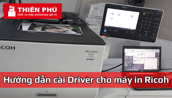 Có thể cài đặt driver cho máy in Ricoh trực tiếp trên máy photocopy được không?