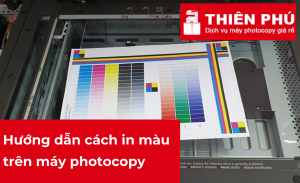 Cách in màu trên máy photocopy