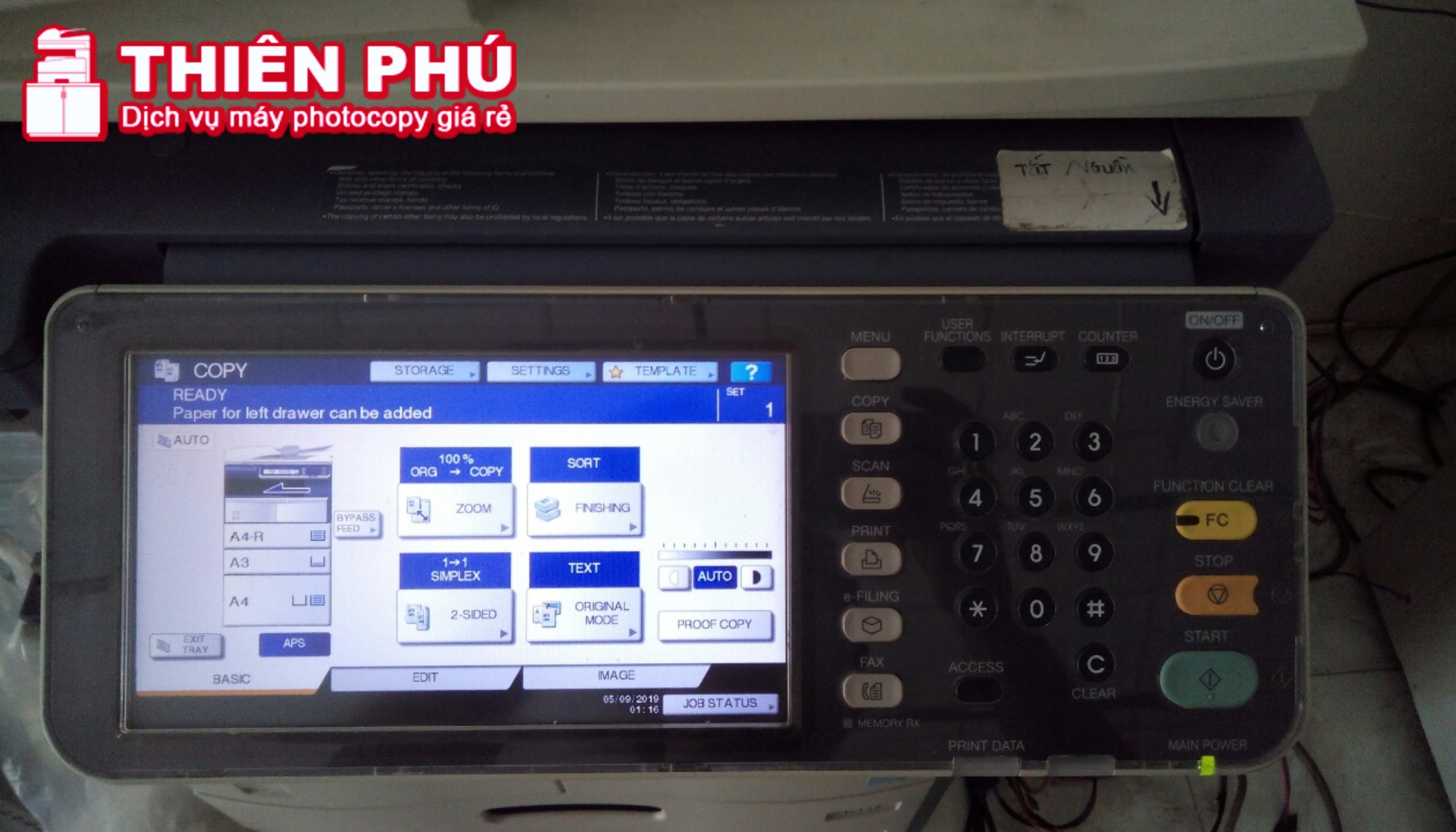 Hướng dẫn cách cài đặt IP cho máy photocopy Toshiba