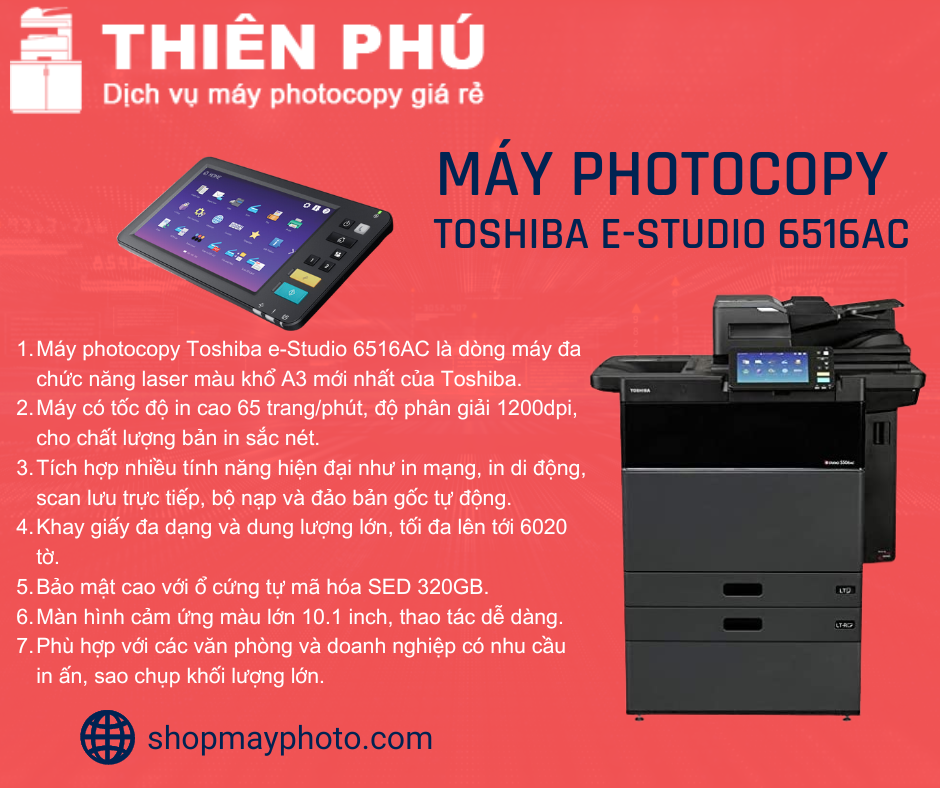 máy photocopy toshiba 6516AC