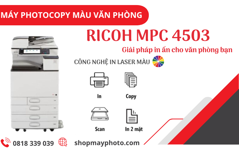 THUÊ MÁY PHOTOCOPY RICOH MPC 4503